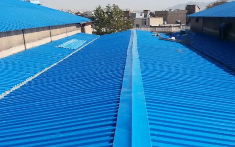 تصویر نمونه کار از سقف شیروانی سوله