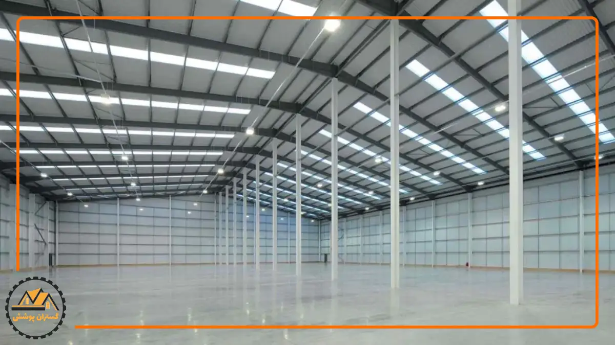 تصویر اجرای سقف سوله