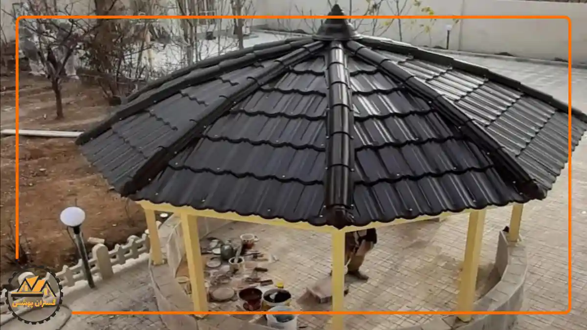 تصویر سقف آلاچیق فلزی