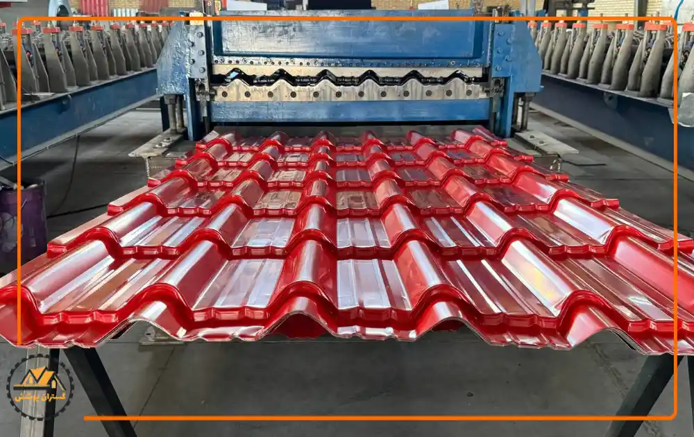 ورق طرح سفال قرمز