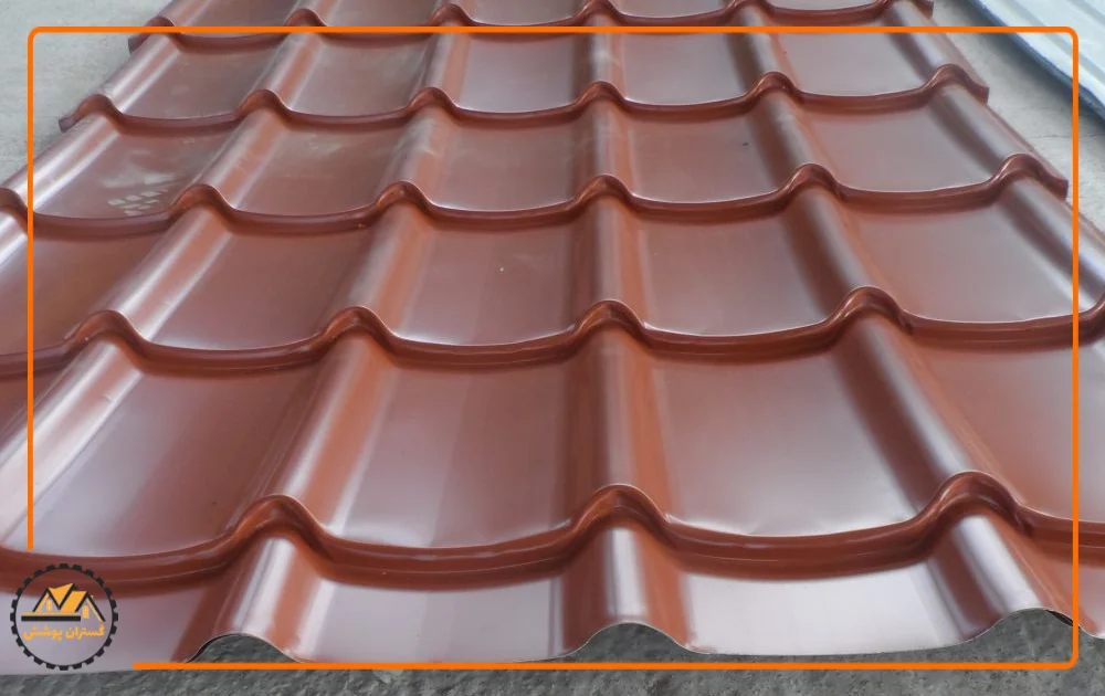 ورق طرح سفال قهوه ای