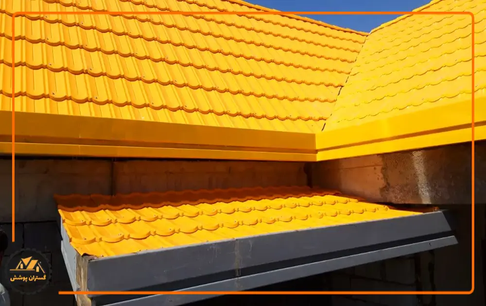 ورق طرح سفال زرد